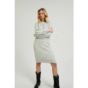 Rochie tricotata simpla gri - Gri imagine