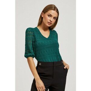Bluza din maneci verde - Verde inchis imagine