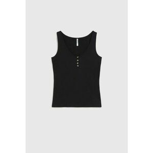 Top negru bumbac - Negru imagine