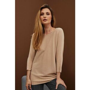 Pulover bej tip batwing - Bej imagine