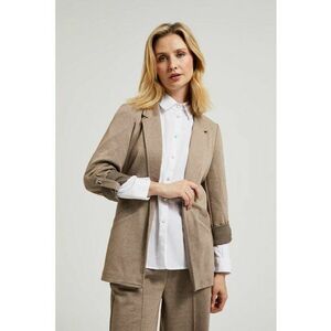 Sacou bej cu maneci rasfrante - Bej imagine