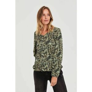 Bluza florala maslinie - Verde imagine
