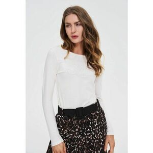 Bluza Alba cu Paiete - Alb imagine