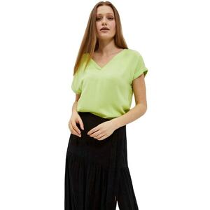 Bluza dama cu decolteu - Viscoza - Verde - Verde imagine