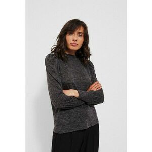 Bluza din Mélange cu Bufuri Grafit - Gri grafit imagine