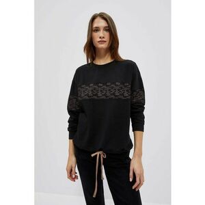 Hanorac negru - asimetrice bej - Negru imagine