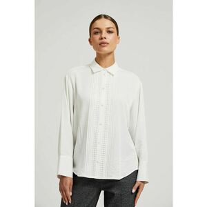 Camasa eleganta din vascoza alba - Alb imagine