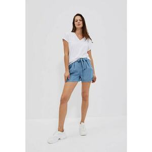 Pantaloni scurti dama - Lyocell - Albastru - Albastru imagine