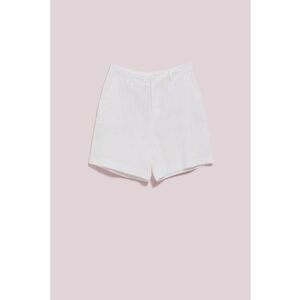 Pantaloni scurti dama - Poliester\Bumbac - Alb - Alb imagine