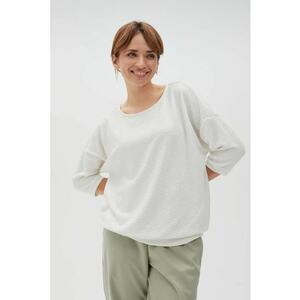 Bluza cu Maneci 3/4 - Alb imagine