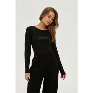 Bluza neagra cu paiete - Negru imagine