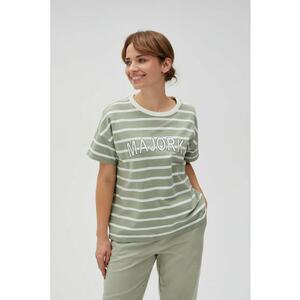 Hanorac cu dungi - bumbac - Verde imagine