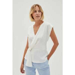 Bluza Alba cu Legatura - Alb murdar imagine