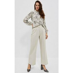 Pantaloni dama - Poliester/Elastan - Bej - Bej imagine