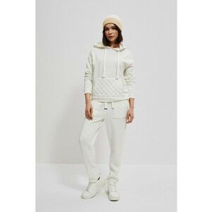 Pantaloni de trening cu buzunare matlasate - Alb murdar imagine