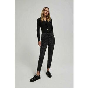 Pantaloni cu carouri negre - Negru imagine