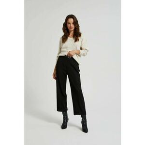 Pantaloni Negri Tailored - Negru imagine
