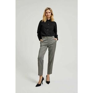 Pantaloni eleganti bej in carouri - Bej imagine