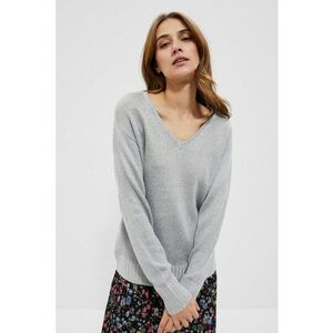 Pulover argintiu cu decolteu spate - Silver Grey imagine