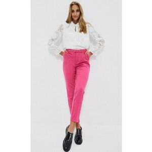 Pantaloni dama - Poliester/Vascoza - Roz - Roz imagine