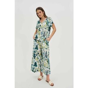 Pantaloni scurti cu model albi - Alb murdar imagine