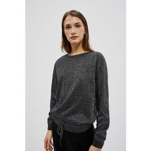 Pulover grafit cu fir metalic - Gri grafit imagine