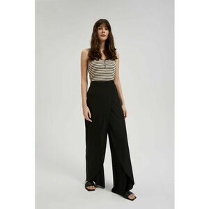 Pantaloni negri cu picioare largi - Negru imagine