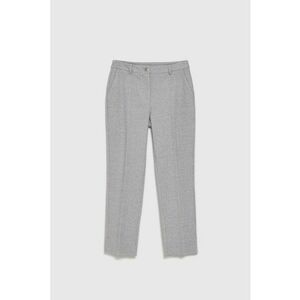 Pantaloni gri cu pliuri - Gri imagine