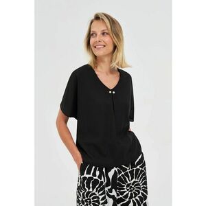 Camasa neagra din viscose - Negru imagine
