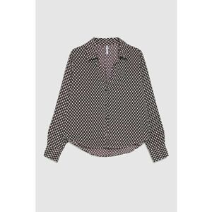 Camasa burgunda cu model - Bordeaux imagine