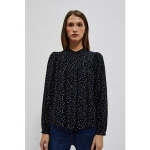 Camasa Neagra Cu Model si Maneci Puff - Negru imagine
