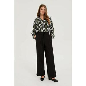 Pantaloni negri eleganți - Negru imagine