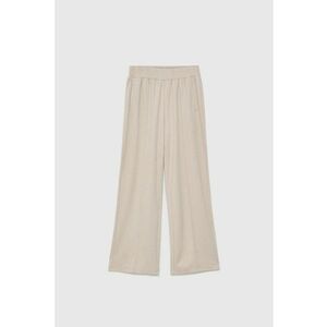 Pantaloni bej cu picioare late - Bej imagine
