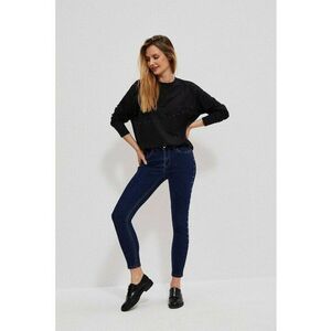 Jeansuri skinny cu tinte - Bleumarin imagine