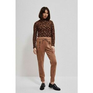 Pantaloni de trening cu buzunare cu fermoar cafea - Maro deschis imagine