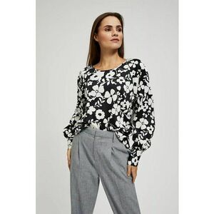 neagră cu imprimeu floral - Negru imagine