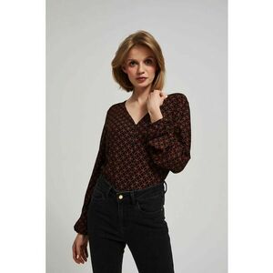 Bluza cu model geometric - Negru imagine