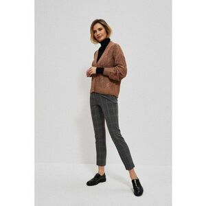 Pantaloni in carouri 7/8 - Gri grafit imagine