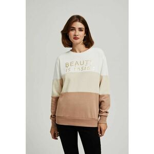 Hanorac bej din imprimat - Bej imagine