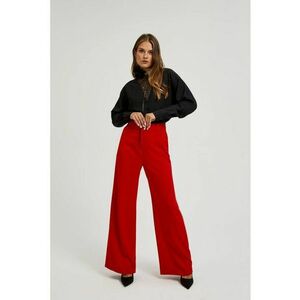 Pantaloni Rosii cu Picioare Largi - Rosu imagine