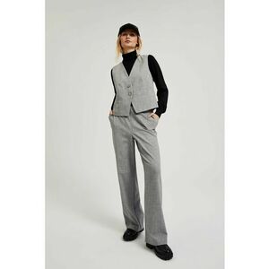 Pantaloni gri din costumul cu picioare drepte - Gri imagine