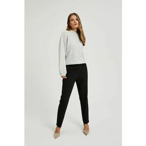 Pantaloni eleganti negri cu picioare ingustate - Negru imagine