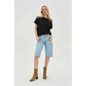 Sorturi din denim albastru deschis - Albastru deschis imagine