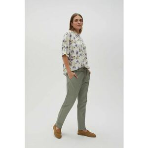 Pantaloni cu picioare drepte olivii - Verde imagine