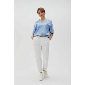 Pantaloni din bumbac albi - Alb murdar imagine
