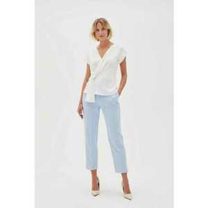 Pantaloni bleumarin cu cret - Albastru deschis imagine
