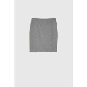 Fusta creion gri - marime XL - model herringbone - talie elastica imagine
