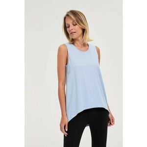 Top Asimetric Albastru - Albastru deschis imagine