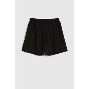 Sorturi negre din bumbac - Negru imagine