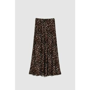 Fusta din viscoza maro - Maro imagine